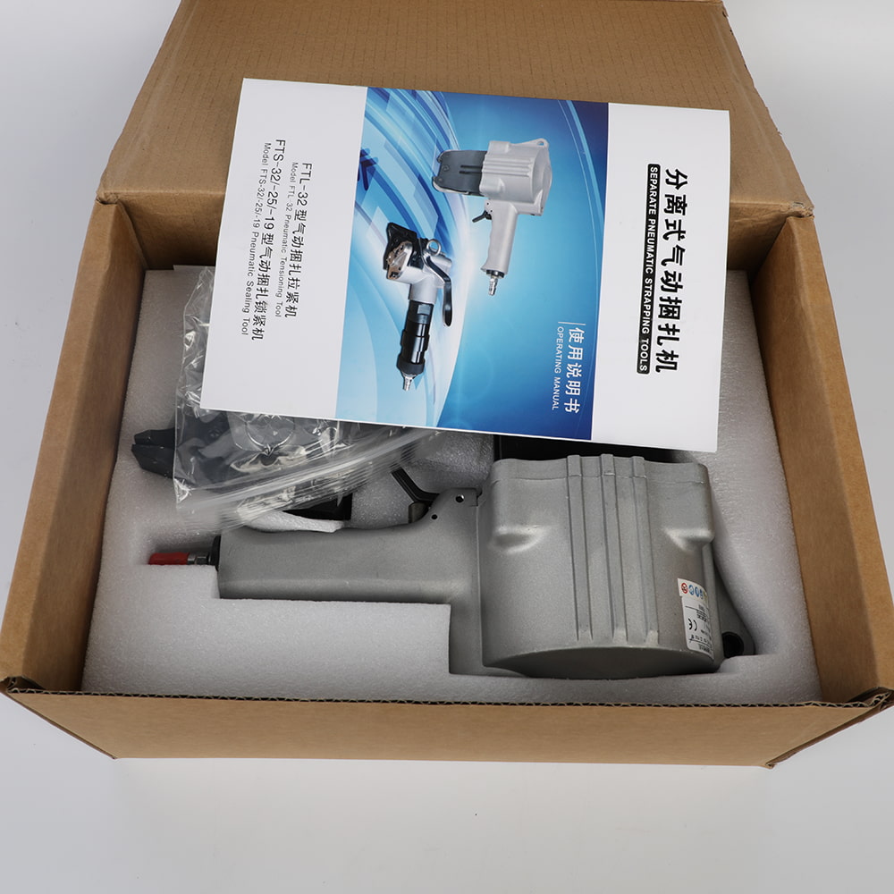 Máquina manual de cintar cintas de aço pneumática semiautomática